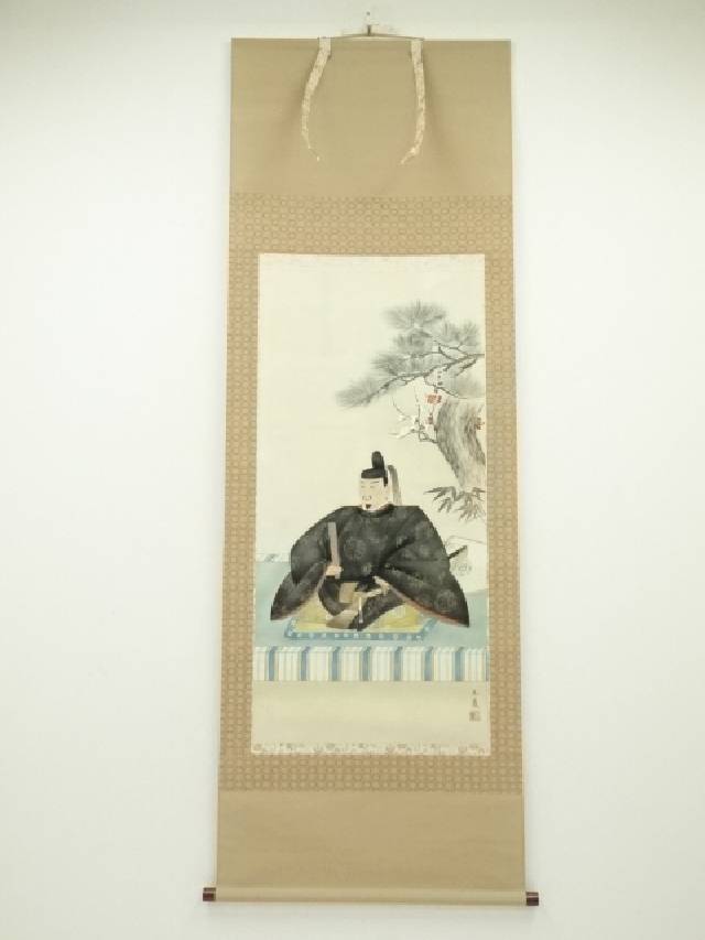 楽天市場】【中古】【書画】高木清泉筆 鴇（トキ） 肉筆絹本掛軸