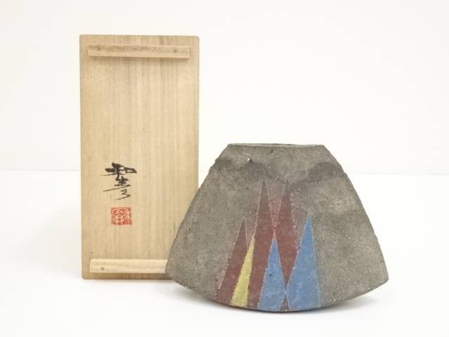 楽天市場】【中古】【陶芸・陶器】森一蔵造 赤絵壺（共箱