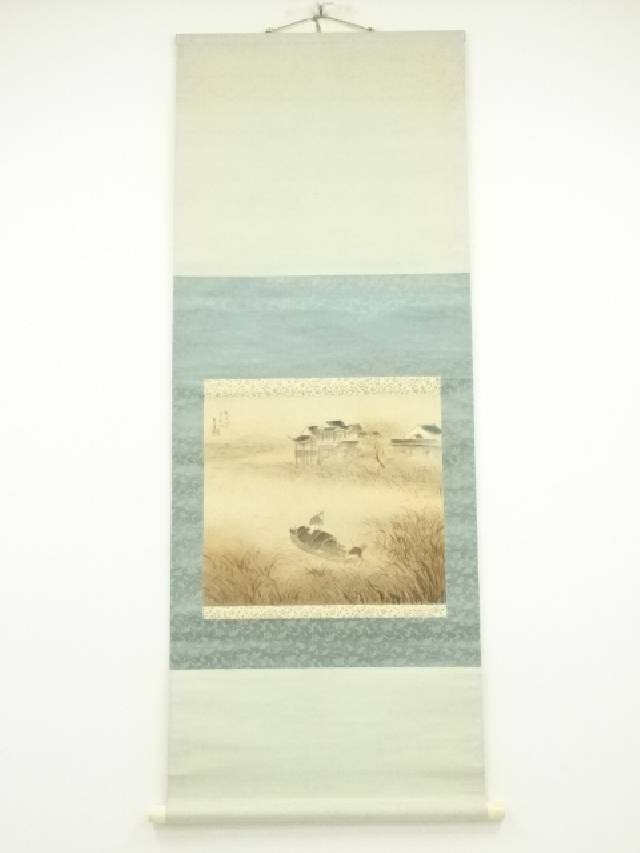 楽天市場】【中古】【書画】直原玉青筆 発祥致福図 肉筆紙本掛軸