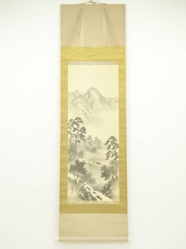 楽天市場】【中古】【スーパーSALE10%オフ】【書画】靖観筆 彩色