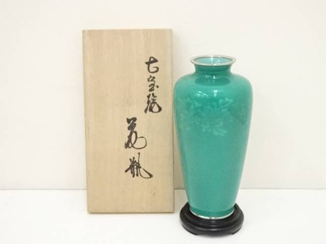 楽天市場】【中古】【華道】人間国宝 香取正彦監修 鋳銅素文花瓶