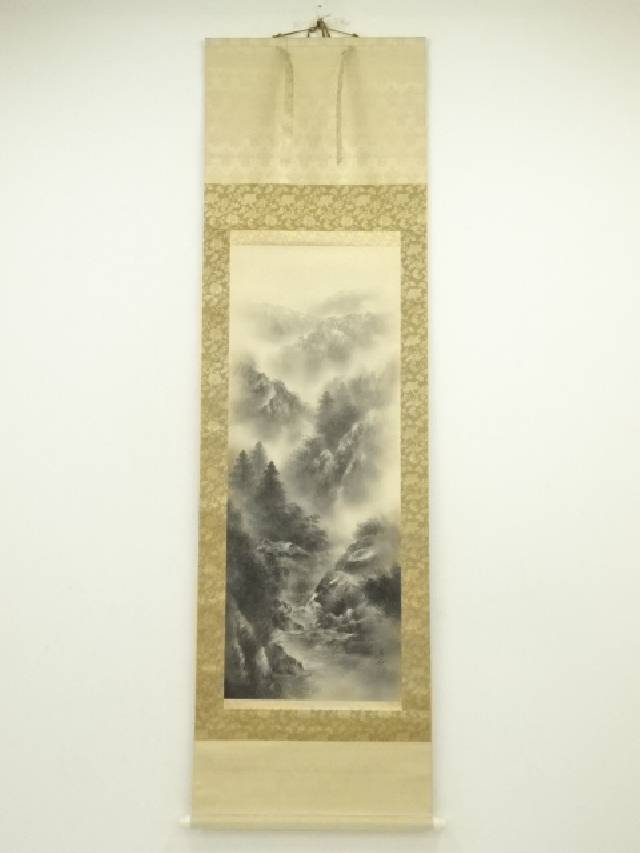 【 掛軸 / 小池石松】青墨山水 巻物 書道 骨董品③ 掛軸 / 小池石松】青墨山水 巻物 書道 骨董品④ - メルカリ