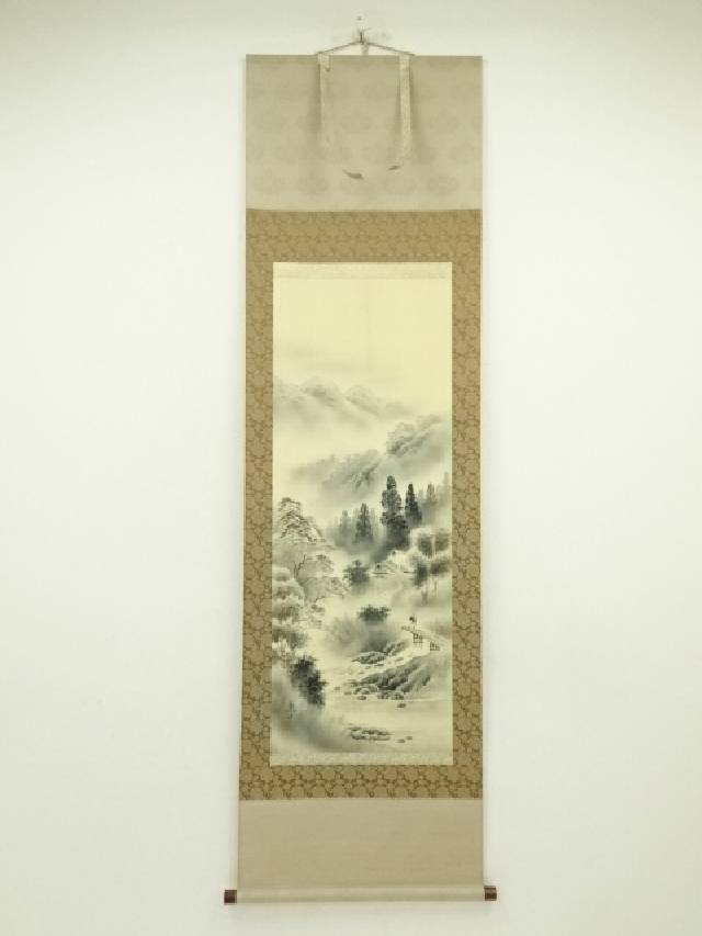 楽天市場】【中古】【書画】西村千里筆 風水黄金富峰図 肉筆絹本