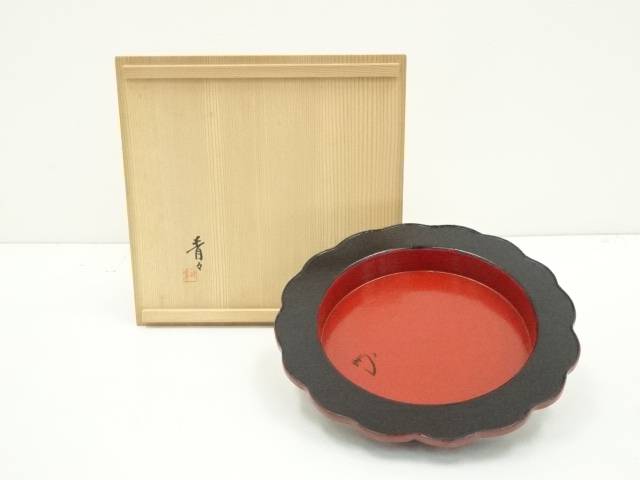 更にお値下げ！茶道　丸干菓子盆　欅　樹芳作 Amazon｜茶道 丸干菓子盆 欅 樹芳作｜トレイ・盆 オンライン通販