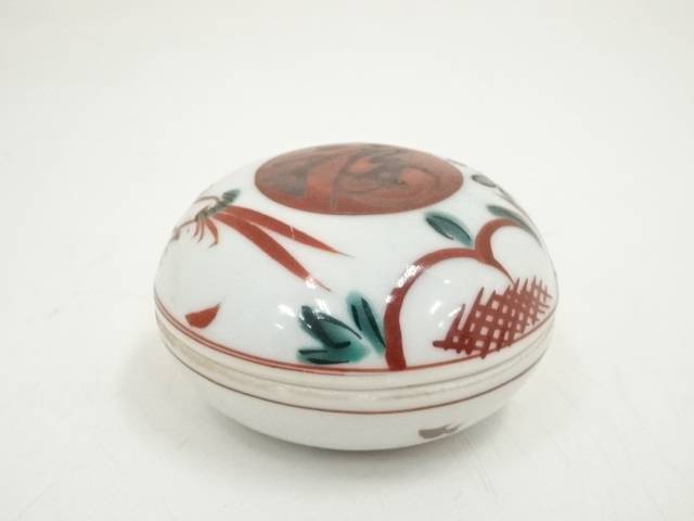 楽天市場】【中古】【香道】京焼 真清水蔵六造 青磁福字香合（共