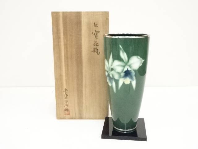 楽天市場】【中古】【華道】安藤七宝店造 七宝花瓶（共箱）【送料無料】花器 おしゃれ かわいい アンティーク フラワーベース 華道 華道具 茶道具 茶道  生花 花入れ : お茶道具・着物のネットショップ圭