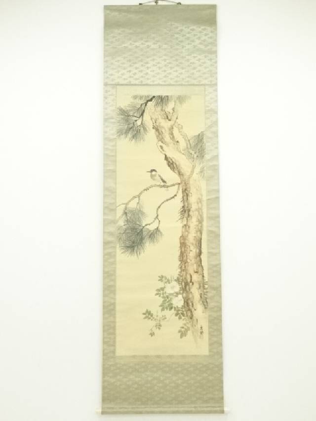 楽天市場】【中古】【書画】井上秀峰筆 滝鯉 肉筆絹本掛軸（共箱