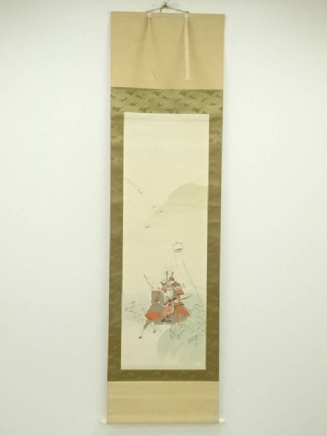 奥保鞏【元帥 陸軍大将】書　絹本（絖本）掛軸 奥保鞏【元帥 陸軍大将】書 絹本（絖本）掛軸