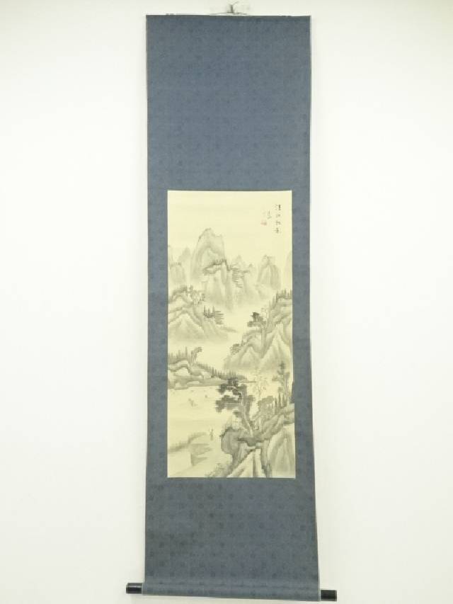 楽天市場】【中古】【書画】小寺雲洞筆 蓬莱 肉筆紙本掛軸（共箱