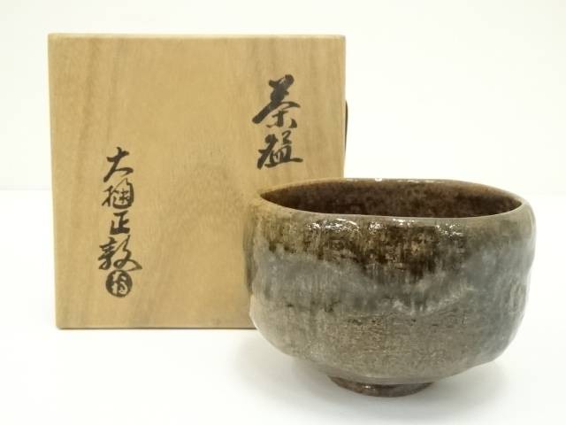 ⭐茶道具 大樋焼 大判印 飴釉 茶盌 抹茶碗 アンティーク 骨董品 7015351_312.jpg