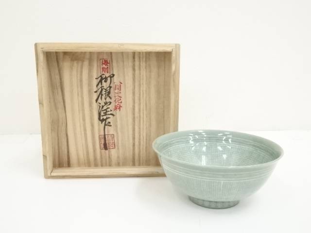 楽天市場】【中古】【茶道具】流谷窯 李昌相造 高麗青磁雲鶴象嵌