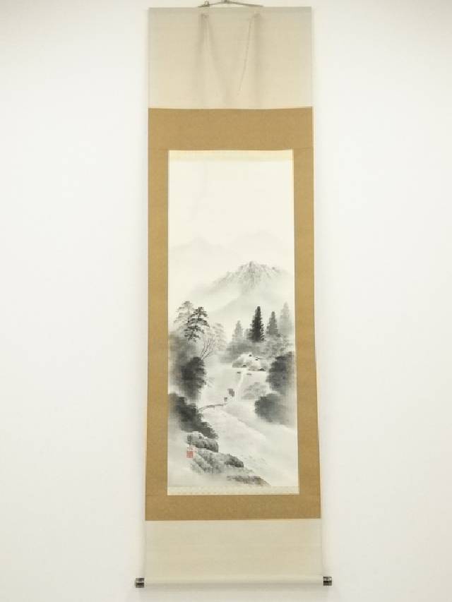 島田墨仙　山水　日本画　歴史画　掛軸 島田墨仙 山水 日本画 歴史画 掛軸