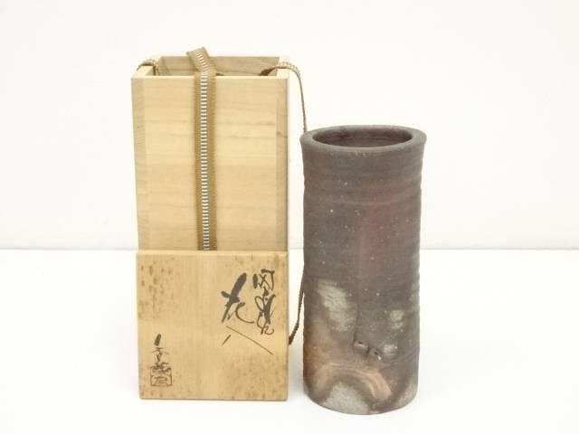 楽天市場】【中古】【華道】備前焼 木村友敬造 四方花入（共箱