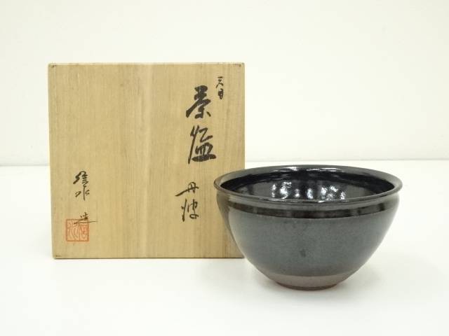 市野信水 丹波 茶器 茶碗 共箱 楽天市場】【中古】【茶道具】丹波焼 市野信水造 茶碗（共箱