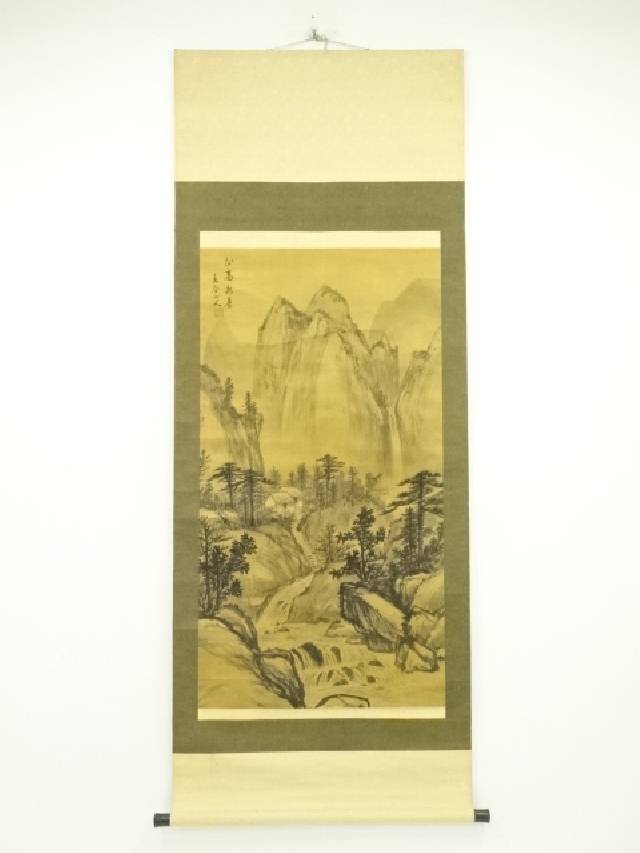 模写/谷文晁/山水図/紙表装/布袋屋掛軸HB-179 5569159_081.jpg