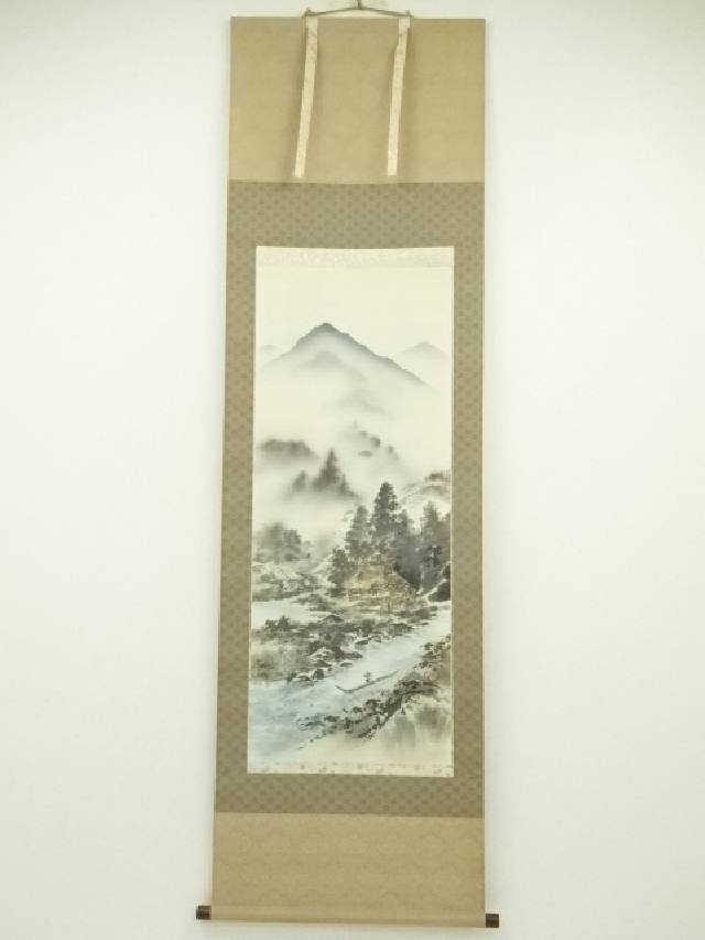 楽天市場】【中古】【書画】石田雪外筆 風水黄金富峰図 肉筆絹本
