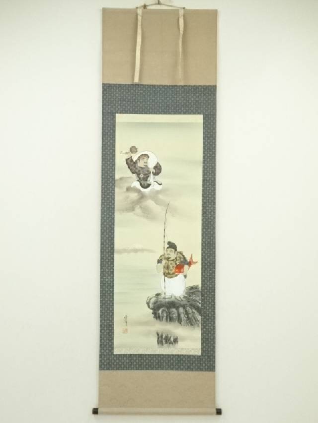 掛け軸 秀峰 朝顔に鮎 絹本 希少 軸装 茶道具 掛軸 美品 です。 掛け軸 秀峰 朝顔に鮎 絹本 希少 軸装 茶道具 掛軸 美品 です