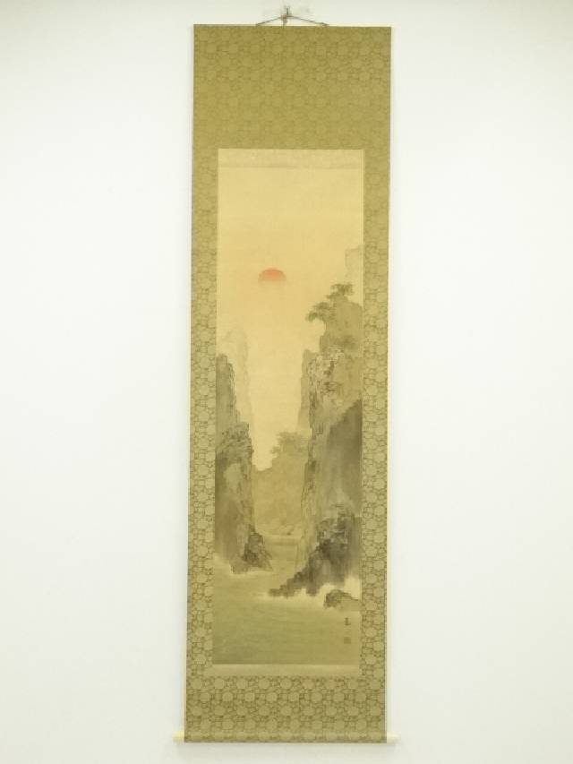 楽天市場】【中古】【書画】中国 仲白筆 山水図 肉筆絹本掛軸