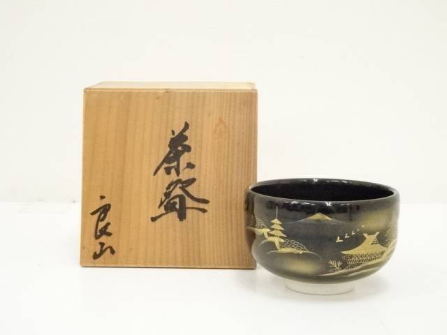 茶碗■万茶羅窯 楽抹茶碗 竹仙作 赤楽筒茶碗 共箱 お茶道具 骨董品 作家物■ 茶碗□万茶羅窯 楽抹茶碗 竹仙作 赤楽筒茶碗 共箱 お茶道具 骨董