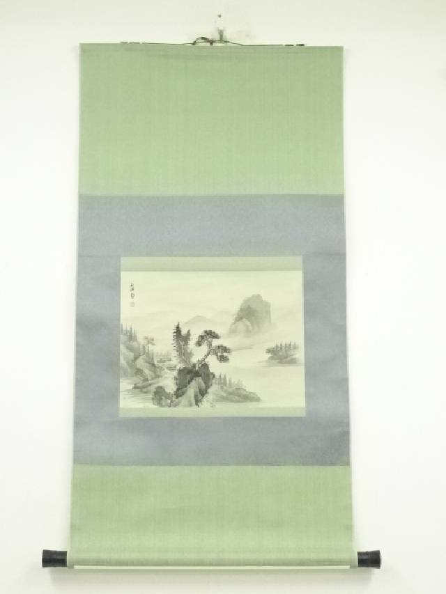 掛け軸 石道人 山水 絹本 希少 軸装 茶道具 掛軸 美品 です。 楽天市場】【中古】【書画】石道人筆 山水 肉筆絹本掛軸【送料