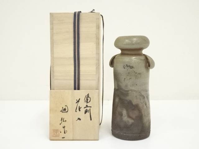 江戸時代　古備前　蝋燭徳利　茶道具　華道具　花入れ　花器　オブジェ　【端正な逸品 江戸時代 古備前 蝋燭徳利 茶道具 華道具 花入れ 花器 オブジェ