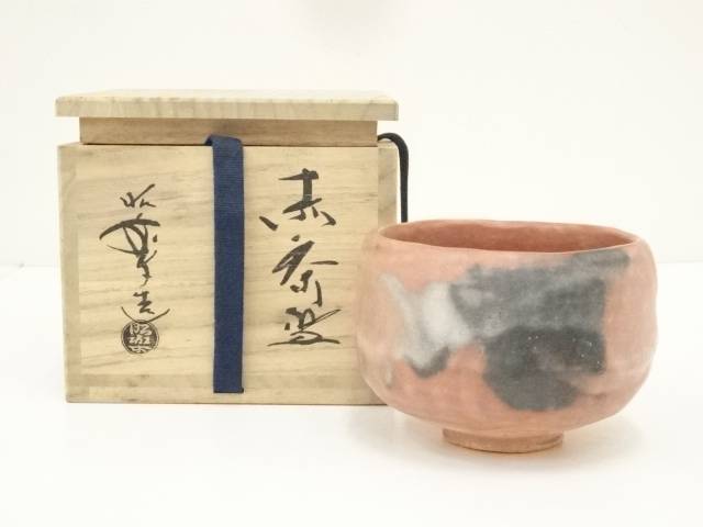 茶道具　茶碗　飴楽　『時雨』  昭楽造 茶道具 茶碗 飴楽 『時雨』 昭楽造
