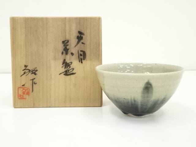 茶道具　江戸後期 加藤作助造 茶碗 茶道 茶器 骨董品 茶わん 道具 ] - 道具 瀬戸焼 加藤嵩造 御題橋茶碗 | ネットショップ圭