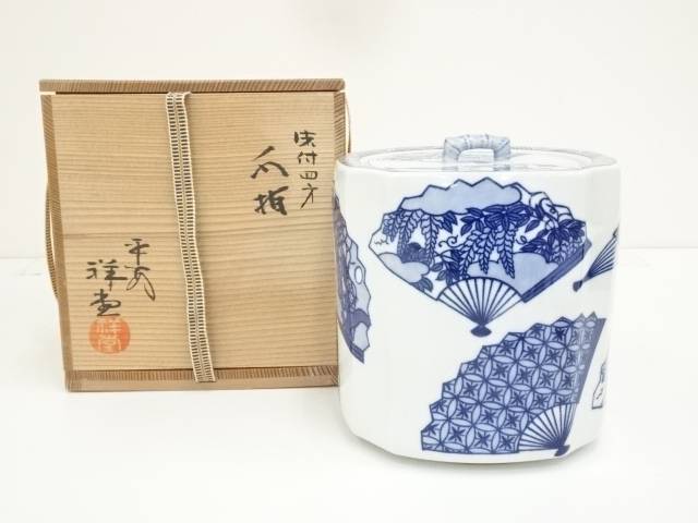 楽天市場】【中古】【茶道具】秀峰造 漆塗花筏蒔絵手桶水指（共
