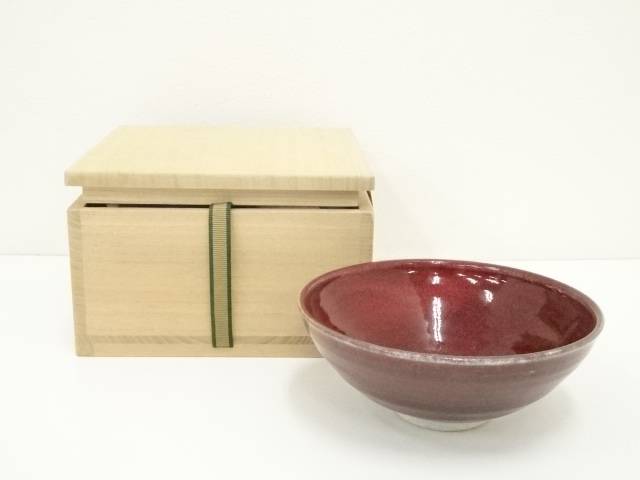 茶道具 叶敏作 辰砂茶碗 煎茶 美品 共箱(K-YC430) 楽天市場】【中古】【茶道具】叶敏造 辰砂茶碗（共箱）【送料
