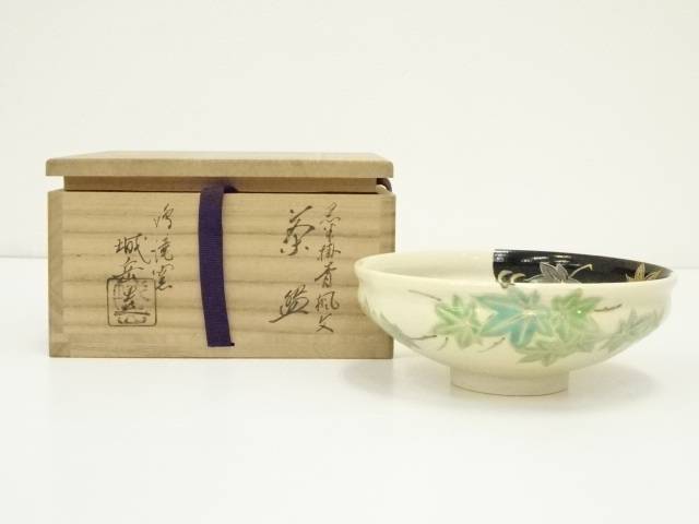 楽天市場】【中古】【茶道具】京焼 橋本城岳造 色絵宝船文茶碗
