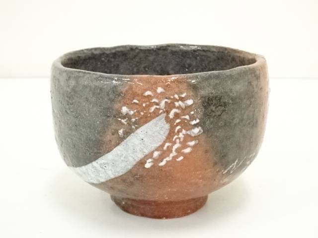 書付有　作家物　赤楽　俵　茶碗　共箱　茶道具 楽天市場】【茶道具】【茶碗】【送料代引手数料無料】赤楽茶碗