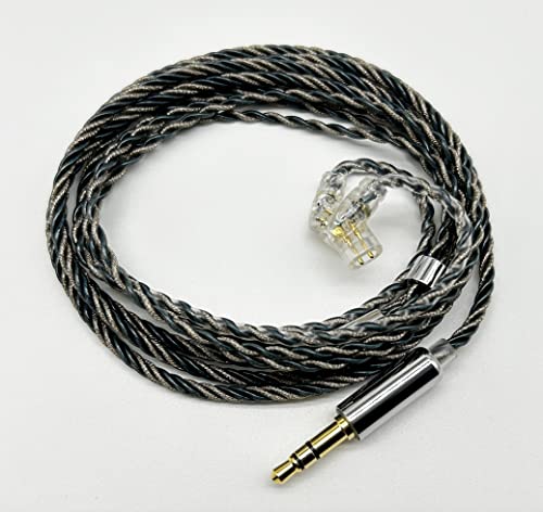 JSHiFi-Vampire QDC3.5mmリケーブル銀箔糸と銅混合 3.5mm交換ケーブル QDCイヤホンアップグレードケーブル (QDC3.5mm)画像