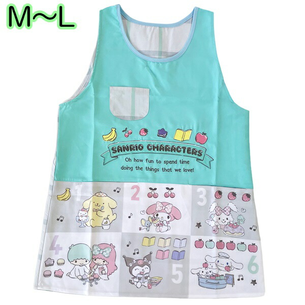 アンパンマンエプロン　サンリオ　保育士エプロン 楽天市場】アンパンマン エプロン かぶりタイプ 大人用