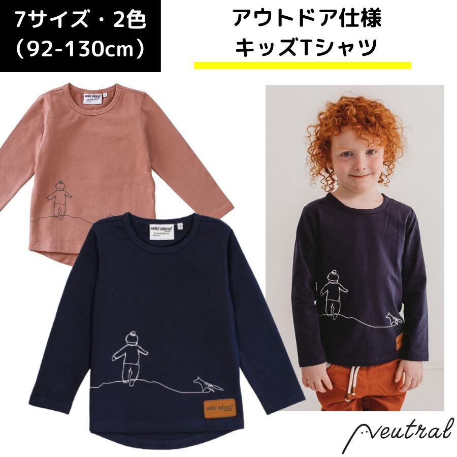 楽天市場 キッズ Tシャツ 長袖 アウトドア Wild Island 男の子 女の子 インポート ブランド オーストラリア おしゃれ かわいい 子供 子ども 長袖 ロンt ネイビー ピンク 丈夫 ストレッチ 動きやすい かっこいい 保育園 お揃い 90 95 100 110 1 130cm