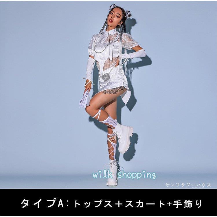 社交ダンス 御召しもの セットアップ レディース お臍出し メッシュ 刺しゅう レーストップス ズボン下 スコート ズージャー社交ダンス 御居処跳ねる 白 ズボン下