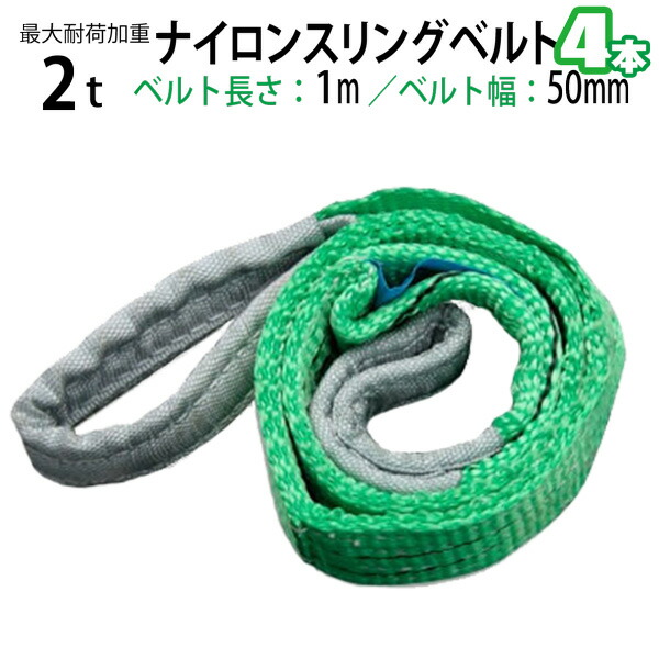 楽天市場】ナイロンスリングベルト 耐荷重1.0t×1.5m 幅25mm 2本