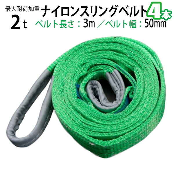 楽天市場】ナイロンスリングベルト 耐荷重1.0t×1.5m 幅25mm 2本