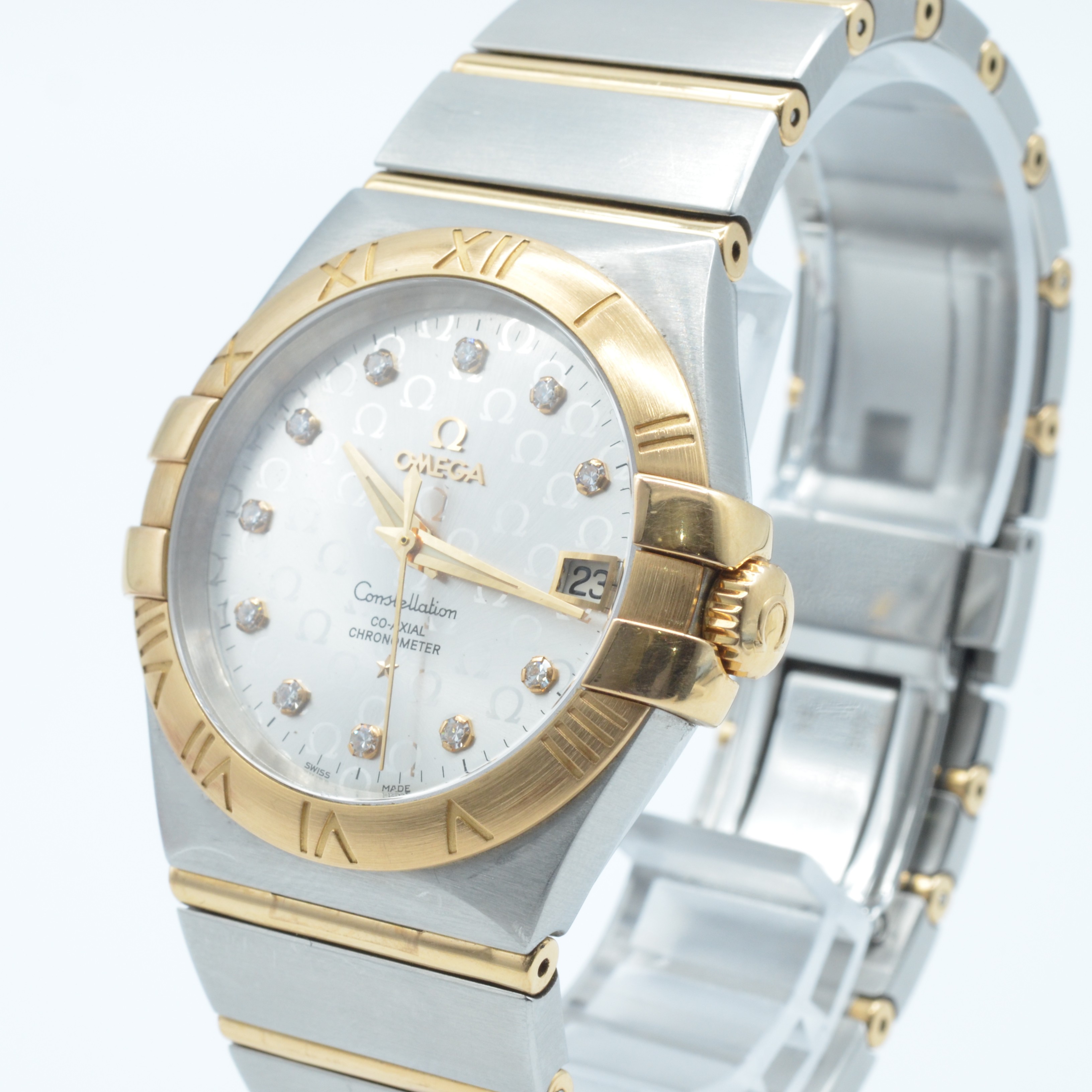 【OMEGA】オメガ　コンステレーション　123.20.35.20.52.003　OMEGA Constellation35mm　AT　ステンレススチール　/SSxK18YG/K18YG メンズ腕時計 人気ブランド　高級ブランド【中古】【美品】｜Clockwise【クロックワイズ】