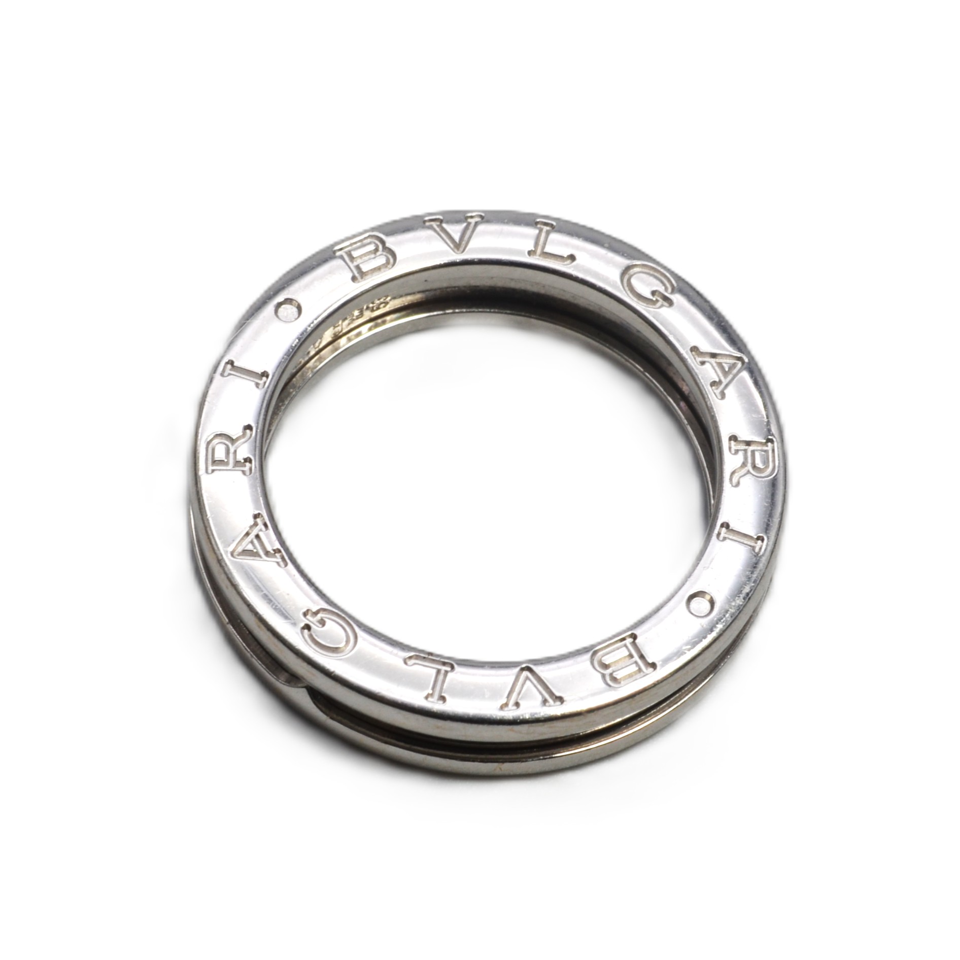 BVLGARI ブルガリ ビーゼロワン B-ZERO1 リング 指輪　約6.6ｇ 750WG ホワイトゴールド レディース メンズ ユニセックス 【中古】
