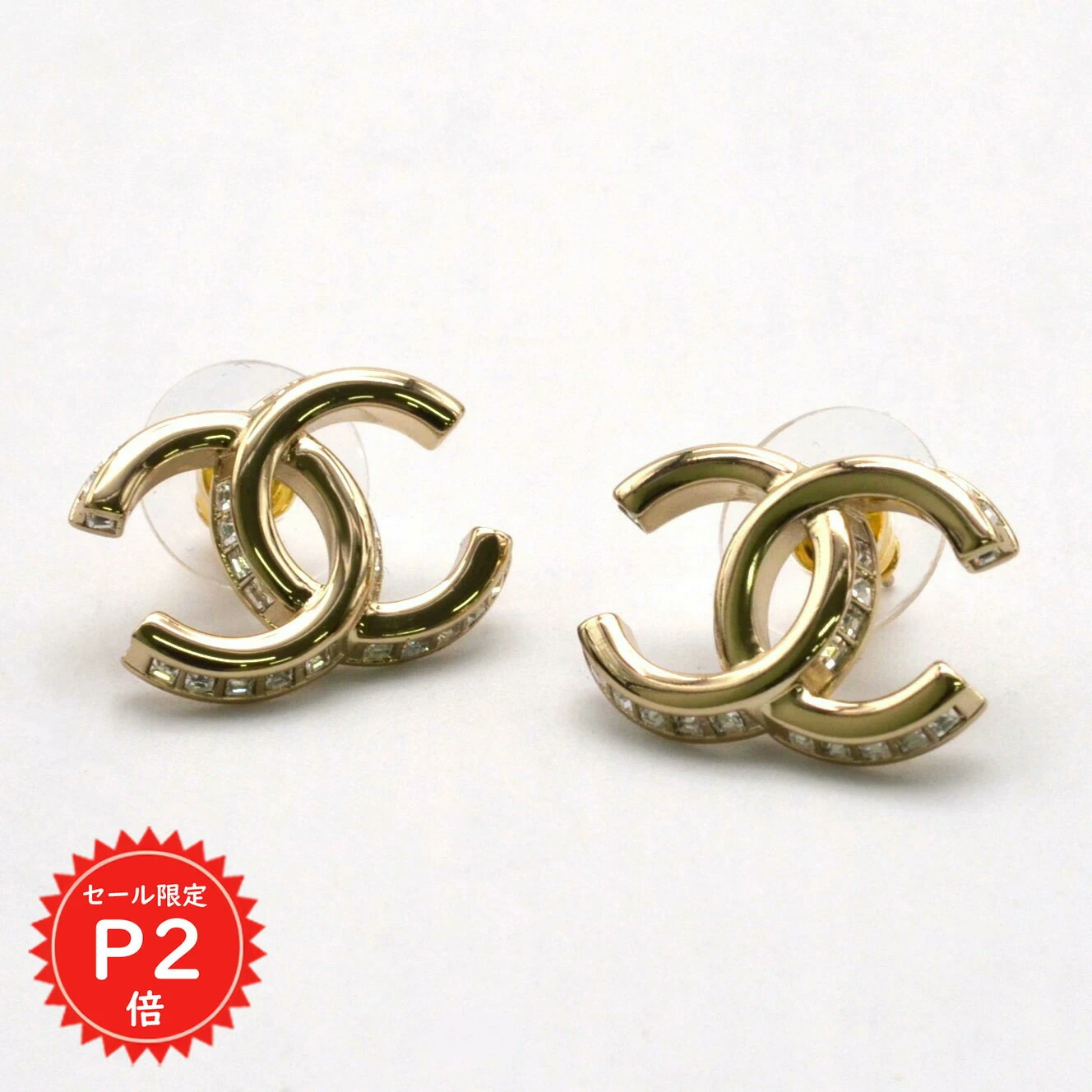シャネル ピアス A64766 B06258 ND321 シャンパンゴールド シャネル CHANEL CHANEL ピアス A64766 ココマーク CCマーク