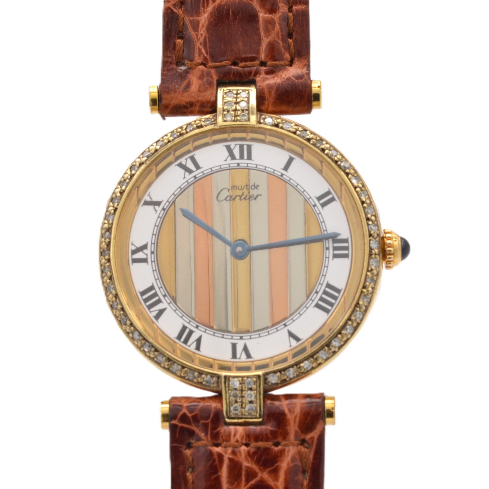 【CARTIER】カルティエ　ヴェルメイユ 925レディース ボルドー　腕時計 CARTIER カルティエ マストタンク ヴェルメイユ 腕時計 シルバー