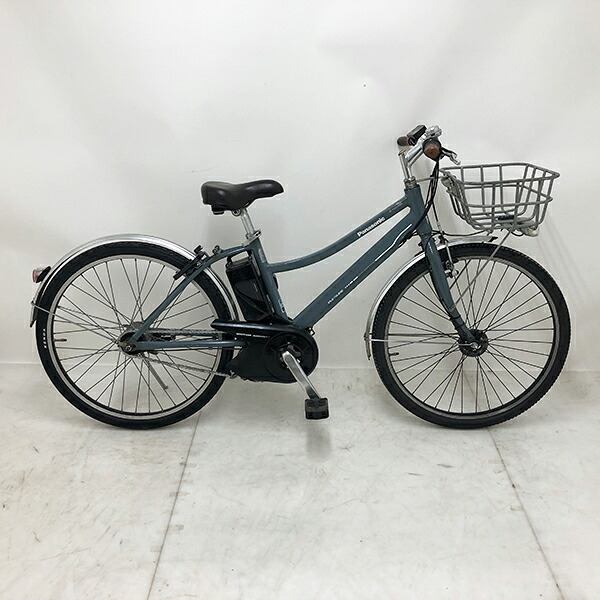 【クーポン対象】中古 自転車 激安 電動アシスト クロスバイク パナソニック PLEASURE 26インチ 内装5段 整備士点検済み