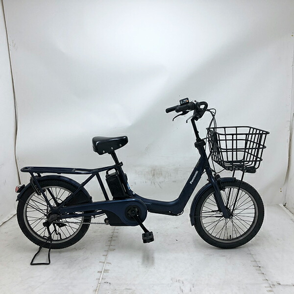 【クーポン対象】中古 自転車 激安 子供乗せ対応小径電動アシスト パナソニック Gyutto 20インチ 内装3段 整備士点検済み