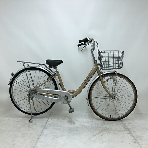 【クーポン対象】中古 自転車 激安 軽快車 国内メーカー ALUMAIN 26インチ 内装3段 整備士点検済み
