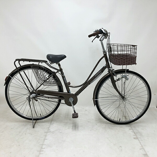 【クーポン対象】中古 自転車 激安 軽快車 国内メーカー maruishi Poulia 27インチ 内装3段 整備士点検済み