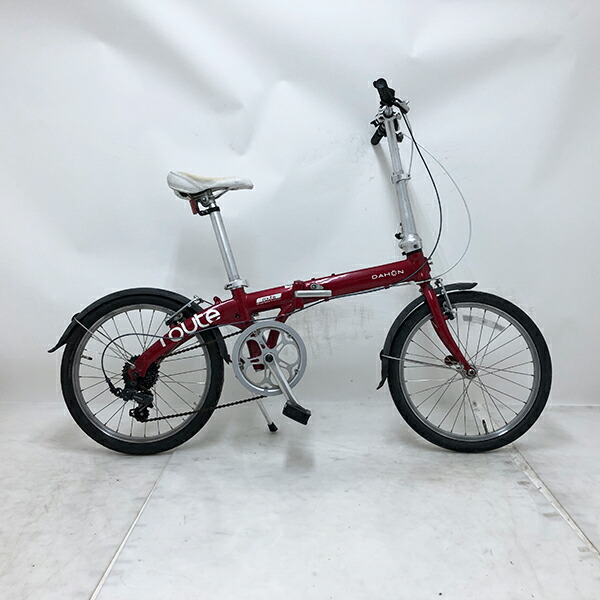 【引き換え証客体】中古 銀輪 激安 折り畳み銀輪 DAHON route 20in 飾りつけ7段 保全士読み合わせる済み