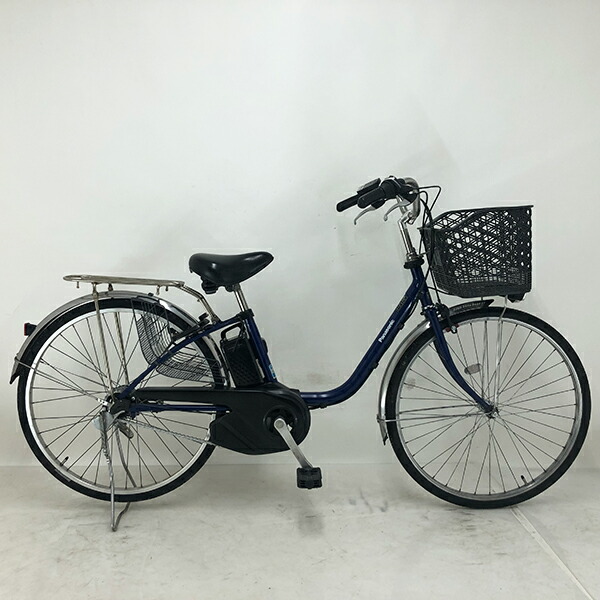 【クーポン対象】【新品充電器】中古 自転車 激安 電動アシスト パナソニック ViVi 26インチ 内装3段 整備士点検済み