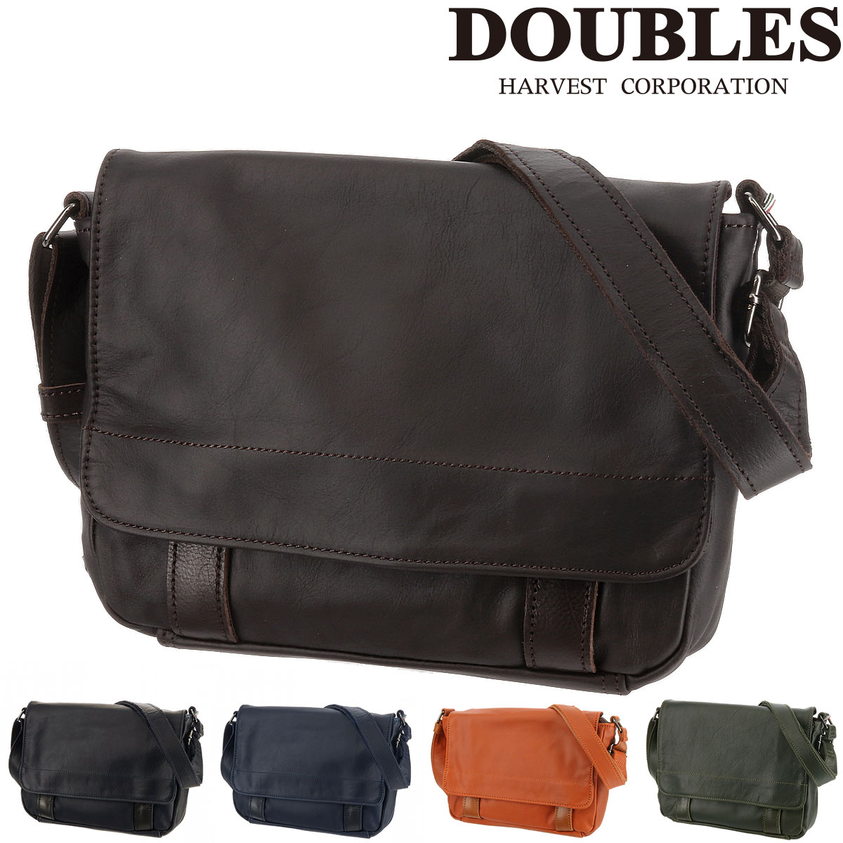 【4/20限定 最大P14倍】ダブルス DOUBLES フラップショルダーバッグ S vwe1919 ブラック ダーク ブラウン ネイビー キャメル グリーン 牛革 本革 メンズ レディース ポイント10倍 送料無料 誕生日プレゼント プレゼント ラッピング無料