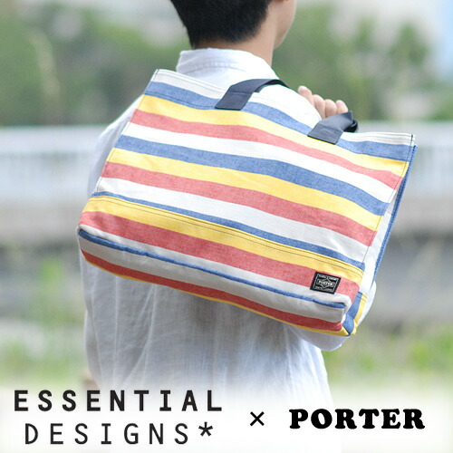 好評 4 限定エントリーで最大p15倍 エッセンシャルデザインズ ポーター Essential Designs Porter トートバッグ 小さめ E メンズ レディース ストライプ ボーダー P10倍 カバン 週末 あす楽 プレゼント ギフト ラッピング無料 通販 Newbagwakamatsu