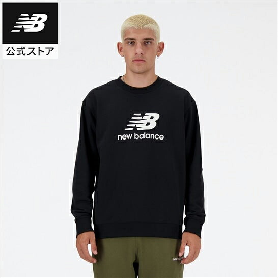 【30%OFF】【公式】ニューバランス Sport Essentials Stacked Logo スウェットクルー アパレル セットアップ トップス メンズ 男性 運動 スポーツ カジュアル 快適 ファッション 屋内 屋外 贈り物 ギフト